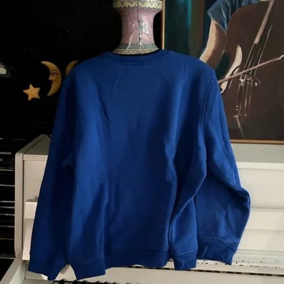 Northern Reflections Blue Floral Embroidered Crewneck Sweater XLP - Picture 12 of 12